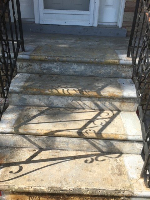 Outdoor steps before image